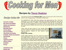 Tablet Screenshot of cooking-for-men.com